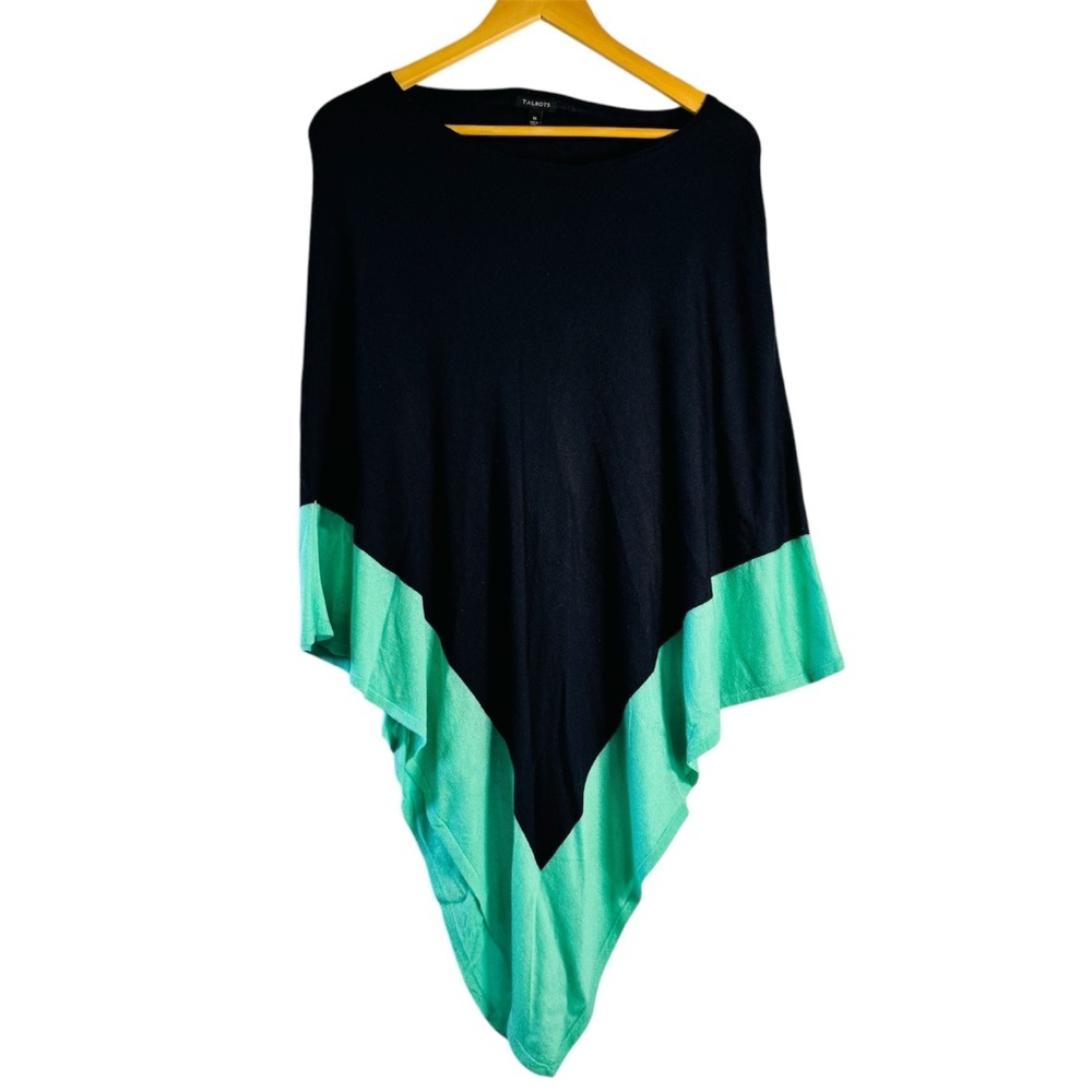 Talbots Merino Wool Modal Blend Pullover Poncho / Shrug Size Medium